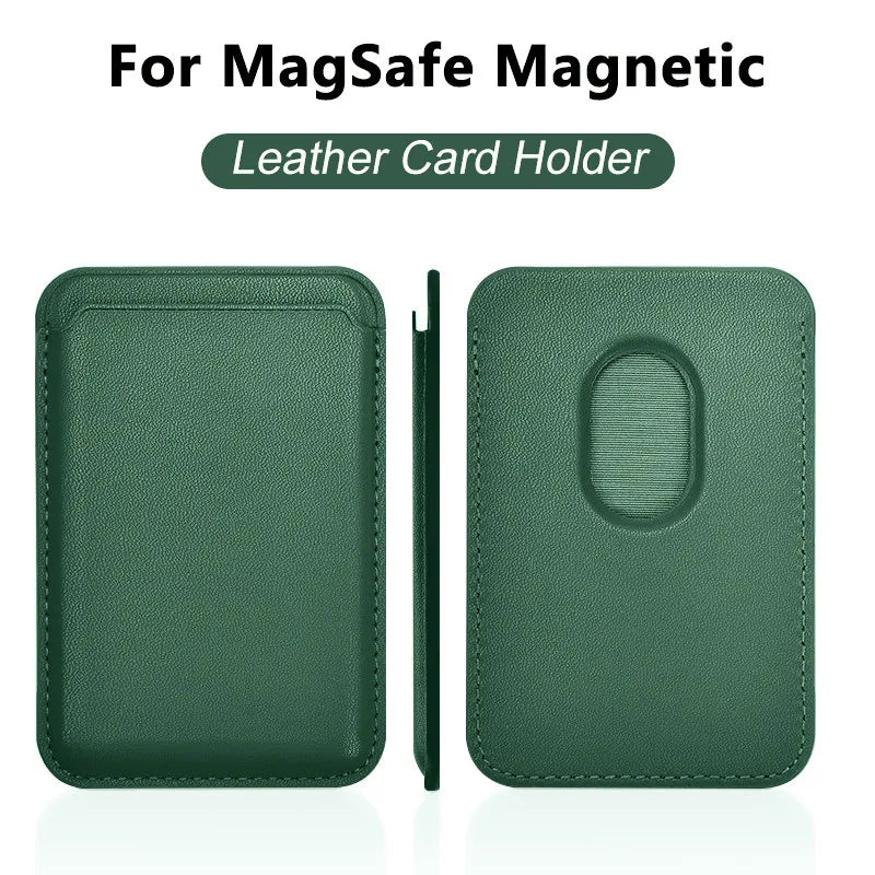Luxury MagSafe Leather Wallet Case – Magnetic Card Holder for iPhone - Harotix
